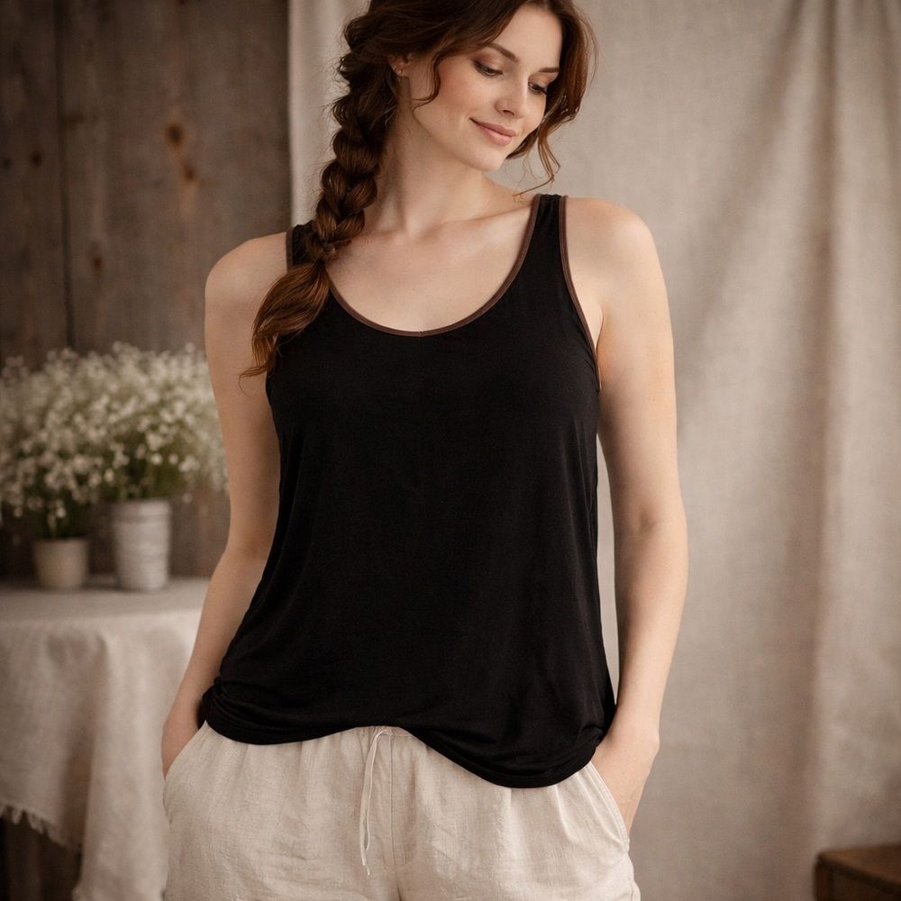 Maeve By Anthropologie Women's Black Top Size 0P 100% Silk